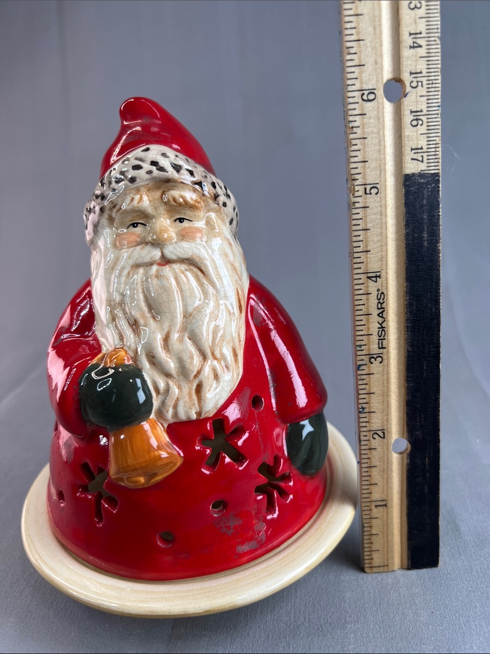 Santa Claus candle holder NWOT - Picture 7 of 7